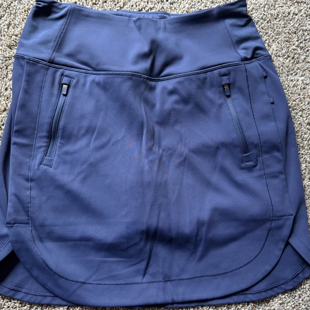 Athleta Fairway Golf Skort 18” Navy Blue